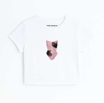 BLUSH CORSET FITTED TEE