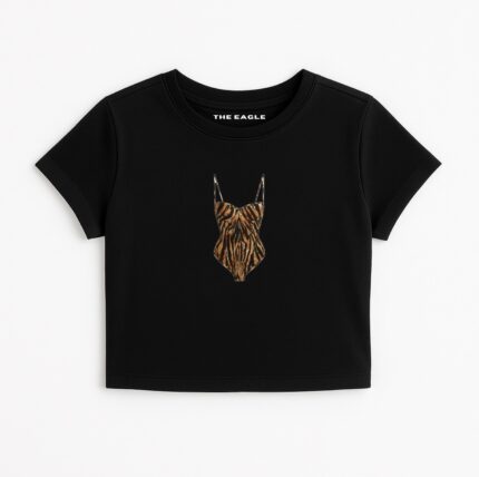 TIGER CORSET FITTED TEE