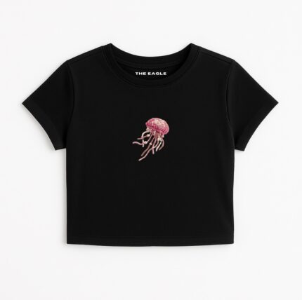 JELLYFISH BEADED FITTED TEE